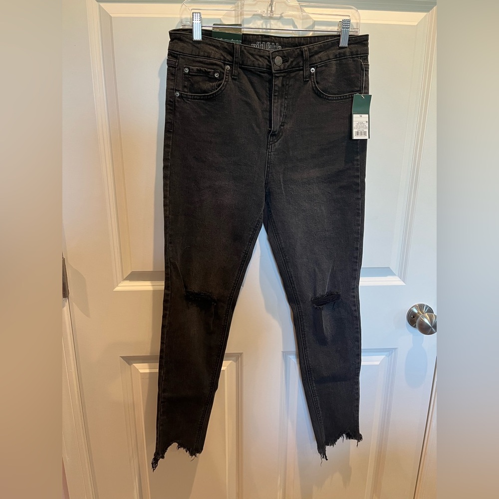 Wild Fable Black High Rise Skinny Jeans Size 10